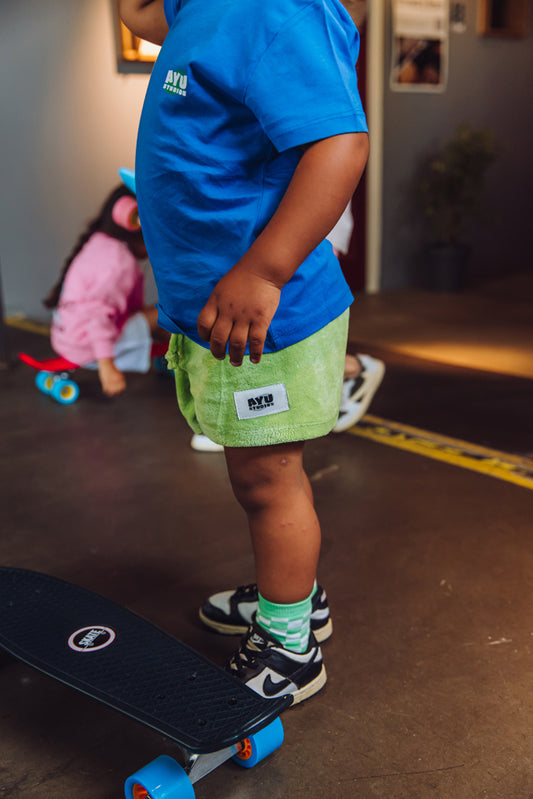 Nilo Badstof Short - Lime Green